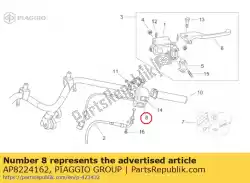 Qui puoi ordinare selettori luci rh. W / cablaggio da Piaggio Group , con numero parte AP8224162: