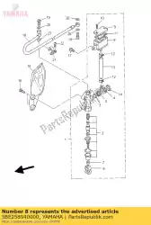 tank, reservoir van Yamaha, met onderdeel nummer 5BE258940000, bestel je hier online: