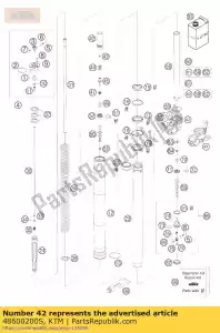 ktm 48600200S luva do parafuso m29,3x1 l = 65 cpl. - Lado inferior