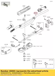 Kawasaki 460030572 identificador, renthal, k971 - Lado inferior