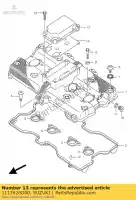 1117626D00, Suzuki, pokrywa, odpowietrznik suzuki gsf bandit s gsx  g su u sa f gsxr w rf ru a sua sz ua r inazuma gsx1100g r1100 r750w r1100w rf600ru gsf600n gsf1200ns gsf600s gsf1200nssa gsf600ns gsx750 gsx1200 gsf1200nsz gsf600nsz gsf1200nszsz gsf650nsnasa gsf1200nsnasa 1200 1100 600 650 750 , Nowy