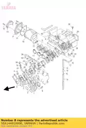 Tutaj możesz zamówić obudowa filtra powietrza kpl od Yamaha , z numerem części 5EA144010000: