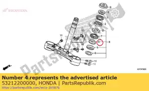 honda 53212200000 race, steering bottom cone - Bottom side