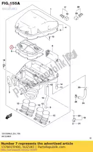 Suzuki 1378015H00 conjunto de filtro - Lado inferior