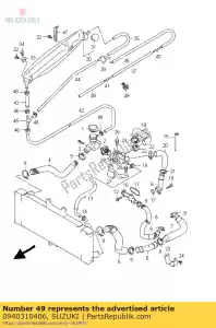 Suzuki 0940310406 serrer - La partie au fond