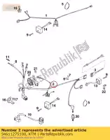 54611275100, KTM, kabelboom 125/360 exc ktm  e egs exc mxc six sx 125 250 300 360 440 1994 1995 1996 1997 2020, Nieuw