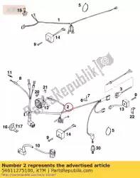 Tutaj możesz zamówić wi? Zka kablowa 125/360 exc od KTM , z numerem części 54611275100: