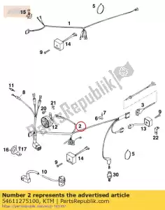 ktm 54611275100 wi?zka kablowa 125/360 exc - Dół