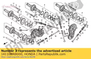 Honda 14110MR8000 nokkenas comp., fr - Onderkant