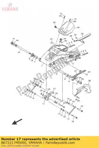 yamaha B672217M0000 brazo 1 - Lado inferior