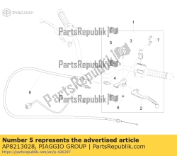 Aprilia AP8213028, Parafuso, OEM: Aprilia AP8213028