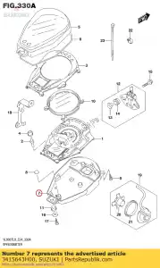 Suzuki 3415643H00 cover - Bottom side