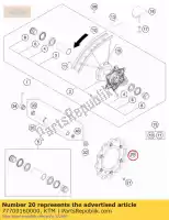 77709160000, KTM, Disque de frein avant d = 260mm ktm  exc xc xcf 125 250 300 350 450 500 2015 2016 2017 2018 2019 2020 2021, Nouveau