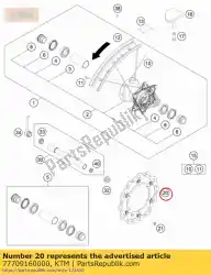 Tutaj możesz zamówić tarcza hamulcowa przednia d = 260mm od KTM , z numerem części 77709160000: