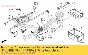 Honda 35850HN7003 switch assy., starter magnético - Lado inferior