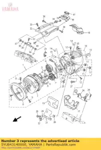 suzuki 4741022D12 suporte, cauda l. - Lado inferior