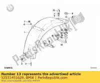 52531451629, BMW, montaggio in gomma bmw  750 1000 1100 1984 1985 1986 1987 1988 1989 1990 1991 1992 1993 1994 1995 1996 1997, Nuovo