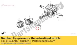 Honda 13111GELA80 pino, pistão - Lado inferior