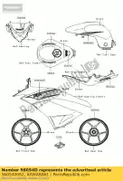 560540682, Kawasaki, segno, coperchio coda, zx-6r zx600rbf kawasaki zx 600 2011, Nuovo