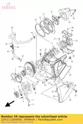 pijp, ontluchter 3 van Yamaha, met onderdeel nummer 1DX111260000, bestel je hier online: