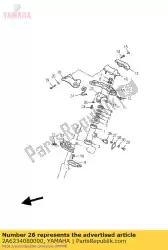 Ici, vous pouvez commander le antivol de direction auprès de Yamaha , avec le numéro de pièce 2A6234080000: