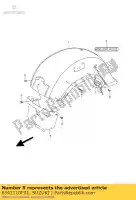 6341110F01, Suzuki, spatbord, rr f suzuki c vl 1500 1998 1999 2000 2001 2002 2003 2004 2005 2006 2007 2008 2009, Nieuw