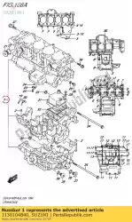 Ici, vous pouvez commander le carter de vilebrequin auprès de Suzuki , avec le numéro de pièce 1130104840: