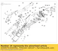 2H000763000XN2, Piaggio Group, carenatura della coda sinistra aprilia rsv zd4rkl00zd4rkl01 1000 2015 2016, Nuovo