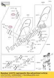 Here you can order the 01 plate from Kawasaki, with part number 132722181: