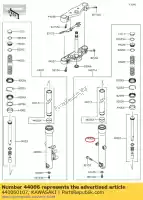 440060107, Kawasaki, tube de fourche droite vn900cff externe kawasaki  vn vulcan 900 2015 2016 2017 2018 2019 2020 2021, Nouveau