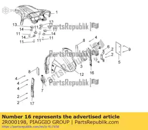 Piaggio Group 2R000198 casa - Lado inferior