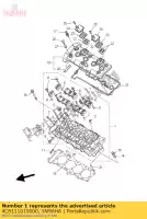 4C8111010000, Yamaha, testata cilindro yamaha yzf r 1000 2007 2008, Nuovo