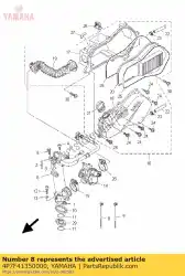 Aquí puede pedir abrazadera 1 de Yamaha , con el número de pieza 4P7F41350000: