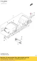 3578129F00, Suzuki, cuscino, posteriore co suzuki  dr z 400 2005 2006 2007 2008 2009 2017 2018 2019, Nuovo