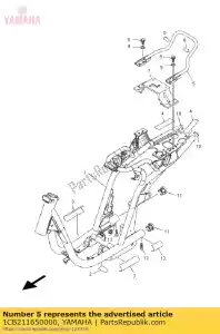 yamaha 1CB211650000 handvat, staand - Onderkant