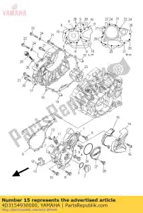 yamaha 4D3154930000 beschermer - Onderkant