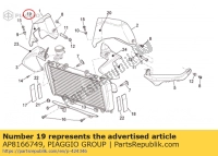 AP8166749, Aprilia, naklejka na spojler prawy, Nowy