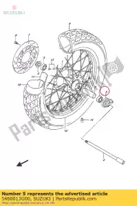 suzuki 5460013G00 box assy, ??speedo - Lado inferior