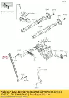 120530158, Kawasaki, corrente-guia, fr kawasaki zx6r ninja r zx 6r abs zx600 zx636 636 se 600 , Novo