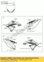 560540466, Kawasaki, mark,shroud,kawasaki klx450aaf kawasaki klx kx 250 450 2010, New