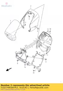 suzuki 5182148GB0YKZ capa, farol - Lado inferior