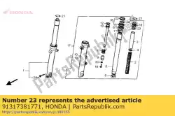 Ici, vous pouvez commander le oring auprès de Honda , avec le numéro de pièce 91317381771: