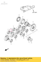 2735110G00, Suzuki, versnelling, stationair nr.1 suzuki an 650 2005 2006 2007 2008 2009 2010 2011 2012 2014 2015, Nieuw