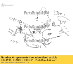 Aprilia B044198, D?wignia hamulca przedniego, OEM: Aprilia B044198