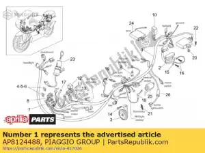 Piaggio Group AP8124488 g?ówna wi?zka przewodów - Dół