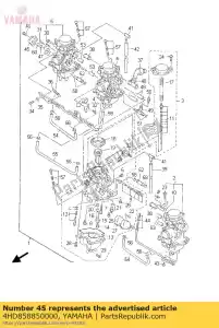 yamaha 4HD858850000 capteur de gaz assy - La partie au fond