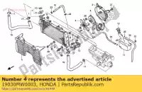 19030MW0003, Honda, motor, ventilador de refrigeração honda cbr fireblade rr cbr900rr 900 , Novo