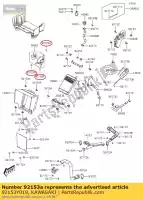 92153Y019, Kawasaki, Parafuso, 6x20 kvf300ccf kawasaki  brute force kvf 50 90 300 700 2012 2013 2015 2016 2017 2018 2019 2020 2021, Novo