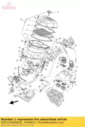 Ici, vous pouvez commander le joint, carburateur 1 auprès de Yamaha , avec le numéro de pièce 5PS135860000: