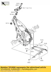 Here you can order the frame-comp,fr from Kawasaki, with part number 321600636: